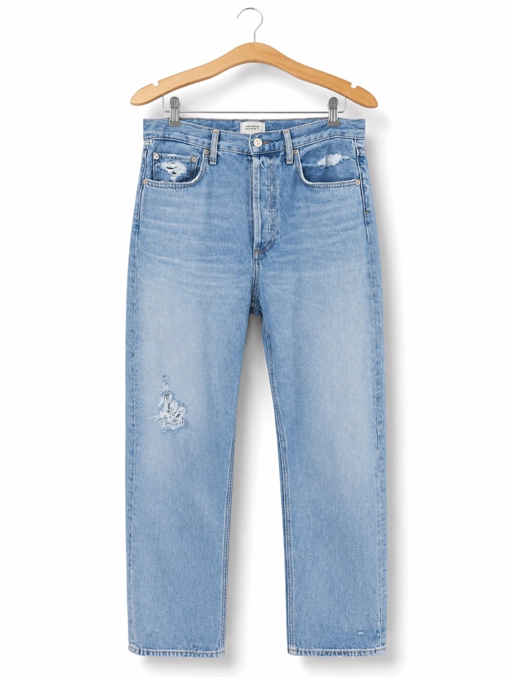 CITIZENS OF HUMANITY Eva Distressed Straight Leg Jeans 26 - Picture 3 of 14